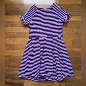 Cat & Jack, purple and navy blue striped dress